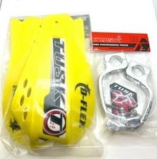 Motocross MX Handguards Tusk MX D-Flex Yellow hand guards gaurds dirt bike