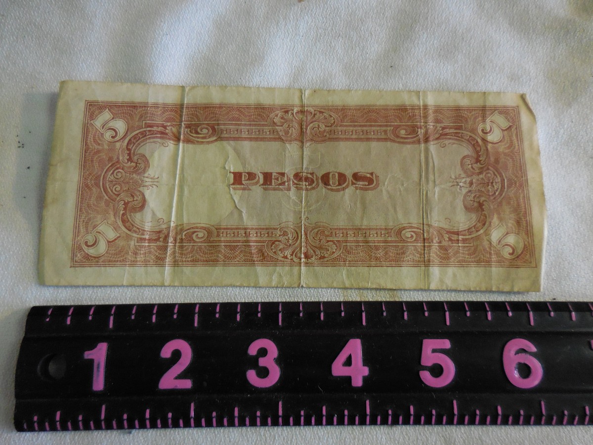 Authentic Japanese Government 5 Peso Note Bill | eBay