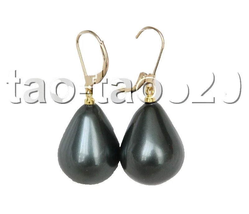 Pendientes de Moda Shell negro