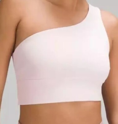 Lululemon Align Asymmetrical Bra A/B Flush Light Pink Size 6