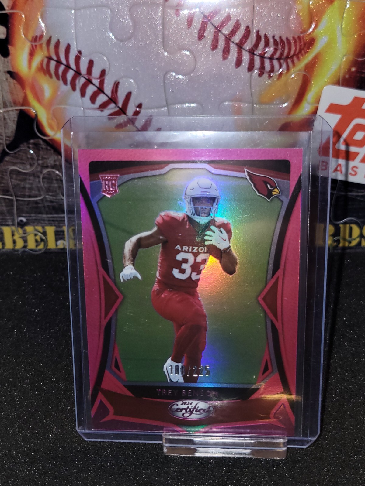 2024 Panini Certified #151 Trey Benson Pink Mirror #/225