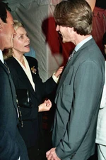 Lauren Bacall & Matthew Modine at Screening of HBO's "And the - 1993 Old Photo