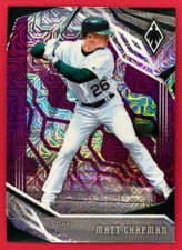2019 Panini Phoenix Matt Chapman 57/75 Purple Mojo #18 Oakland Athletics