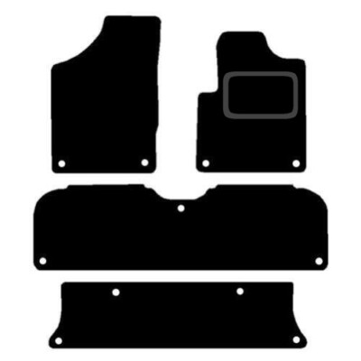 FITS VW SHARAN 2006-2010 TAILORED BLACK CARPET CAR FLOOR MATS SET 11-FIXINGS