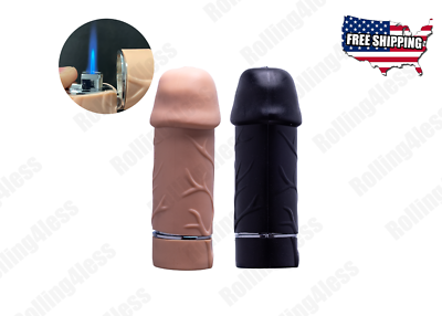 vibrating penis lighter ❤️Novelty Real Look & Feel Vibrating Penis Dick Party Refillable Torch  Lighter main image 1