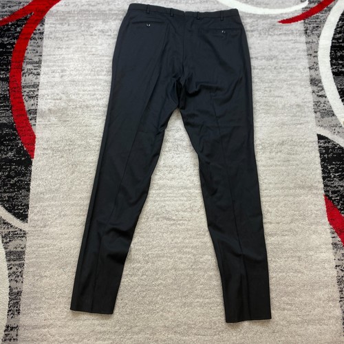 Incotex Wool Pants Mens 40 Black Dress Outdoor Hike Super 100s Formal Mens 40x38 - Picture 9 of 16