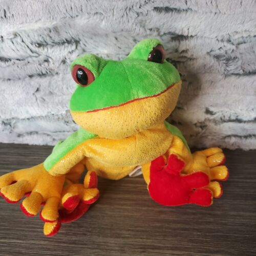 Ganz Webkinz 9" TREE FROG HM109 Plush Stuffed Animal No Code Shiny Glitter Fur