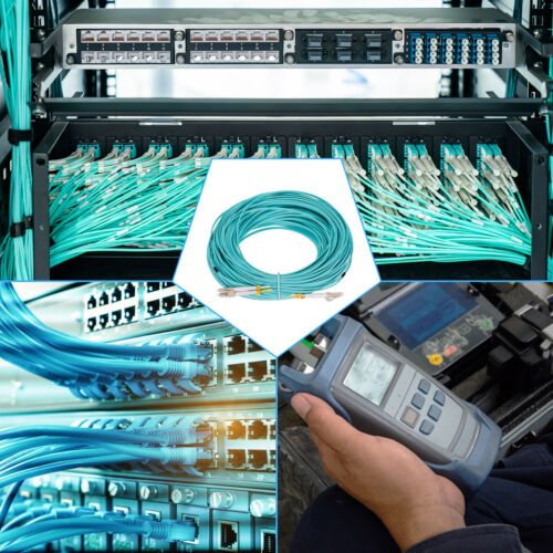 50 Meters 164Ft Fiber Patch Cable Multimode LC-LC OM3 LSZH Fiber Jumper Green - Picture 6 of 6