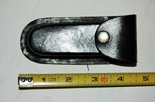 4.5" Black Leather Belt Sheath for Folding Knife - Fast Shipping