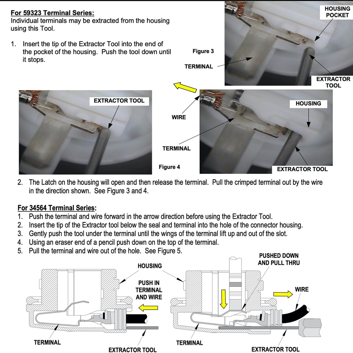 Molex 63813-1500 Terminal Extraction Removal Tool Mx150 / Mx150l