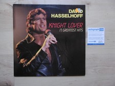 David Hasselhoff autograph signed LP cover "Knight Lover - Greatest" vinyl ACOA