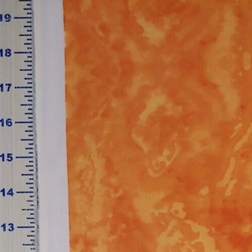 Medallones de tela de franela de algodón A E NATHAN tonos de naranja MEDIA YARDA BTHY Foto 2 de 3