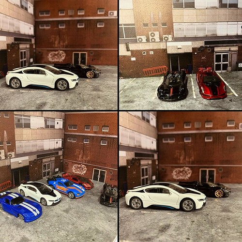 1/64 Diorama Car Garage Model Car Parking Lot Background Scene Display Model Toy - Picture 4 of 8