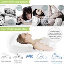 Ergonomic Cervical Orthopedic Sleeping Pillow Prevents Back Neck Pain MemoryFoam