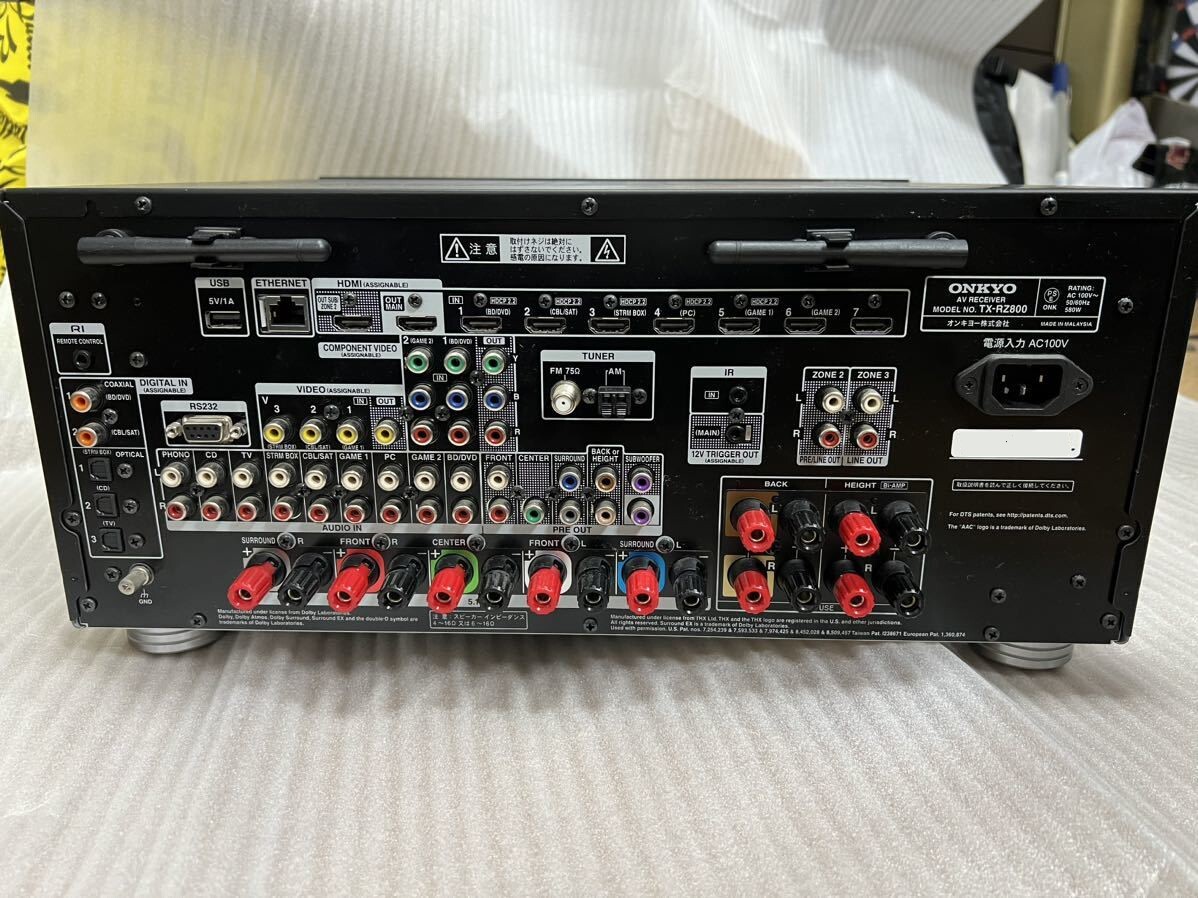 ONKYO TX-RZ800 AVレシーバー 7.2ch対応 音響機材 ジャンク品