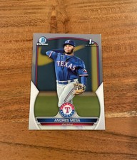Andres Mesa 2023 1st Bowman Chrome Prospects Rookie NRMT+ RC Texas Rangers
