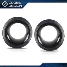 Pair Fog Lamp Light Bezel Left & Right Black Fit For Land Rover LR4 2010-2014