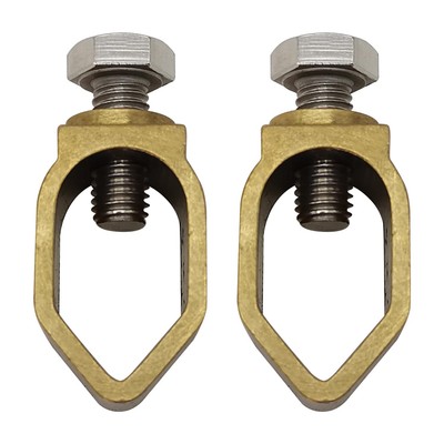 Copper Ground Rod Clamps Grounding Clamp Direct Burial 5/8 inch (50, Copper A...