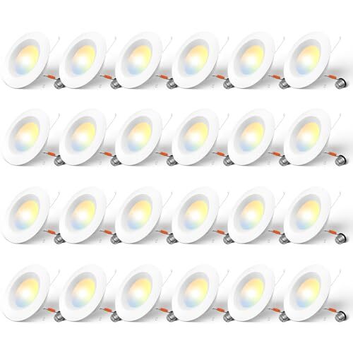 Amico 24 Pack 5/6 inch 5CCT LED Recessed Lighting, Dimmable, 12.5W=100W, 