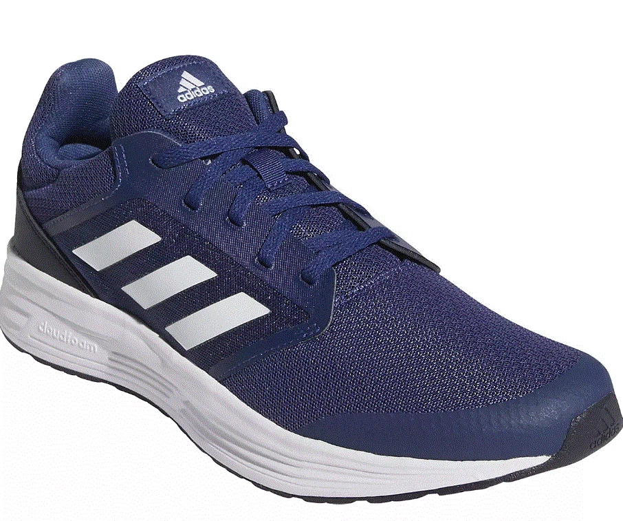 NIB MEN S ADIDAS FW5705 GALAXY 5 RUNNING ATHLETIC NAVY WHITE SHOES 80
