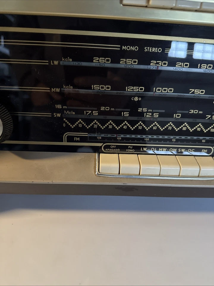 VINTAGE Bi-Ampli Grama Estéreo Norelco Tipo B5X04A/54 Holanda FUNCIONANDO (Leia) - Imagem 4 de 4