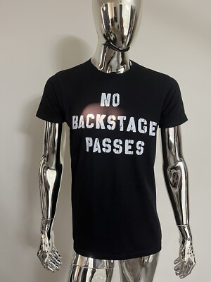 NEW Junk food T-shirt Men Color Black Size M No Backstage Passes