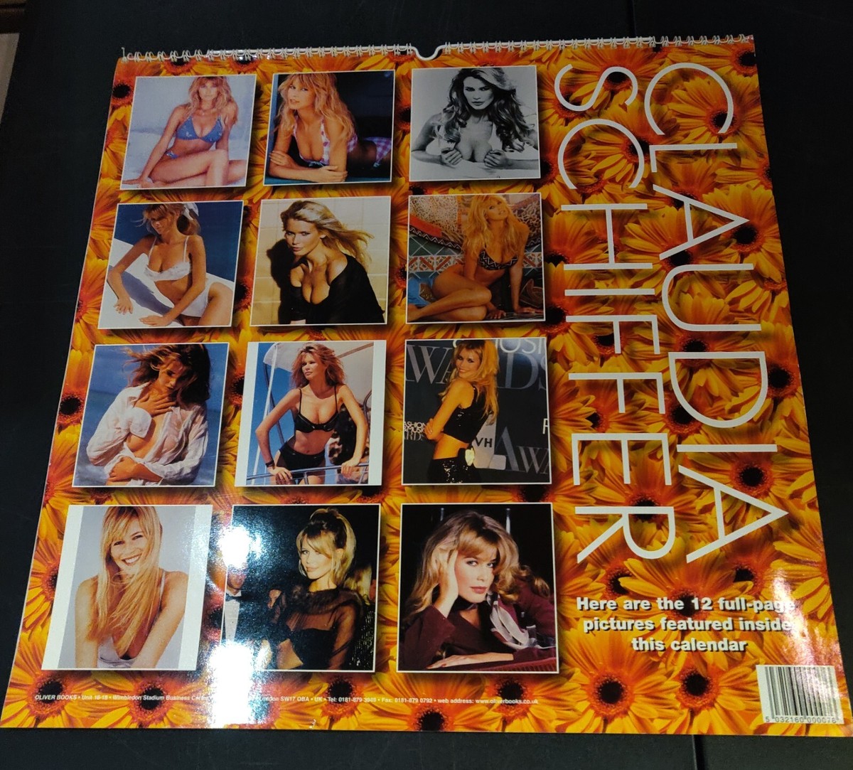 カレンダー・スケジュール Claudia Schiffer1997,98calendar CLAUDIA SCHIFFER - OVERSIZED 1998 CALENDAR - OLIVER BOOKS PRINTING