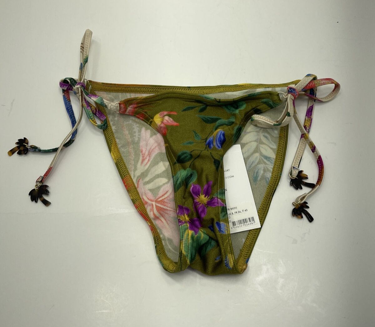 Zimmerman Women's Green Tropicana Bikini Bottom Size NEW