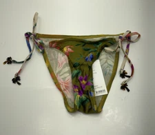 Zimmerman Women's Green Tropicana Bikini Bottom Size 4 NEW