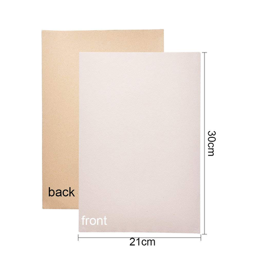 20PCS Velvet (Ivory) Fabric Sticky Back Adhesive Sheets, A4 Sheet Self-Adhesive - Imagen 2 de 6