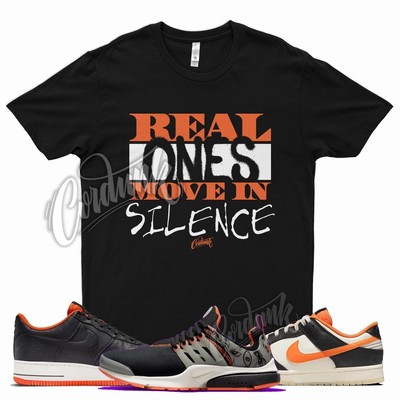 Black REAL T Shirt for N Dunk Halloween Air Force 1 Presto Starfish Orange
