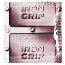 Caution Wear Iron Grip Snugger Fit Small Lubricated Bulk Condoms - Choose Amount