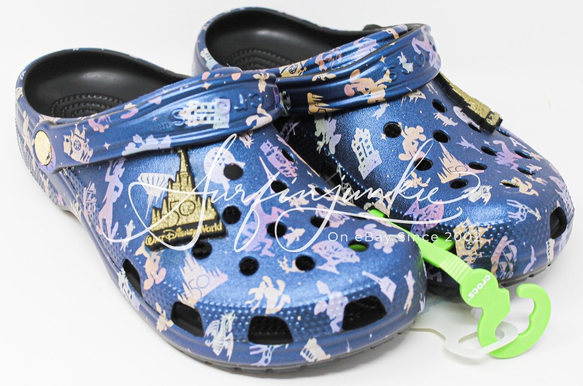 Walt Disney World 50th Anniversary Magic Kingdom Crocs Shoes