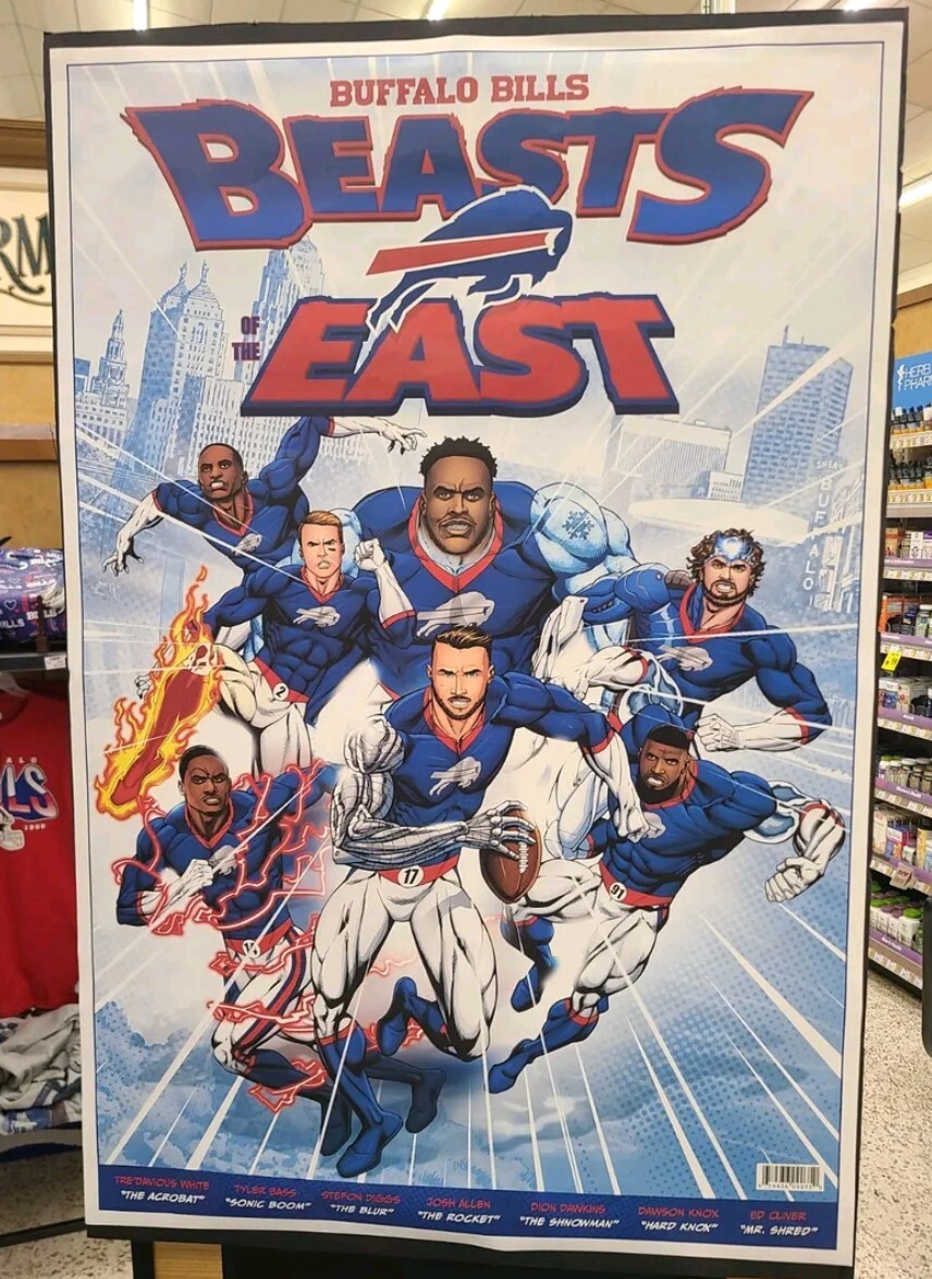 Buffalo Bills Beasts of the East Limited Edition 24x36 Poster