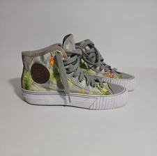 PF Flyers Floral High Tops Sandlot Lace Up Sneakers Shoes womens 6