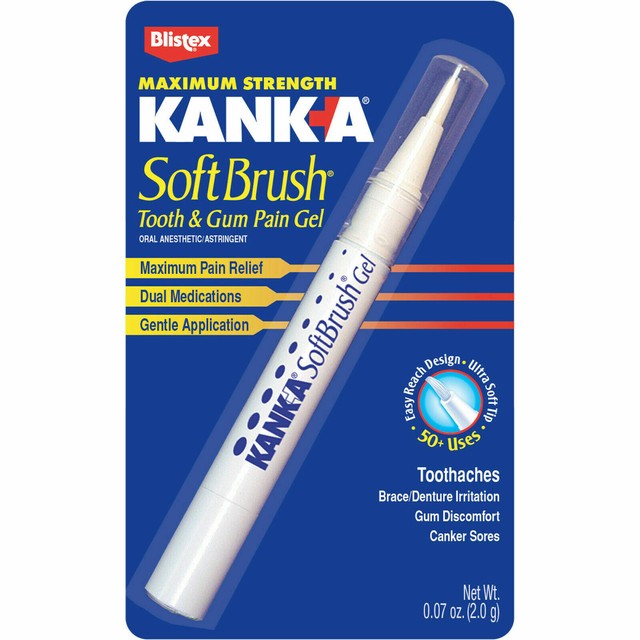 Blistex Kanka MAXIMUM STRENGTH SOFT BRUSH TOOTH & GUM PAIN GEL Oral