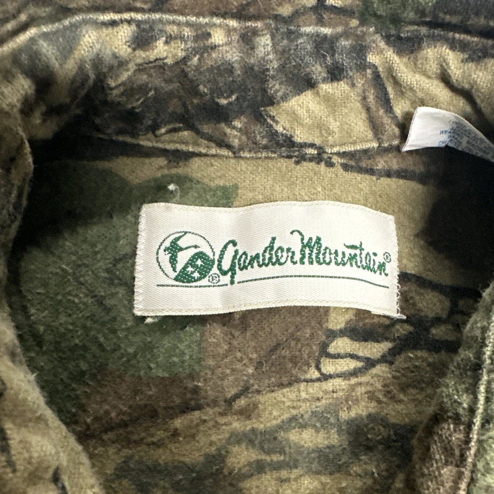 Vintage Womans Gander Mountain Long Sleeve Button Up Treebark Camo Shirt Medium - Image 3 of 4