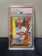 2021 Bowman Chrome Austin Hendrick Bowman Ascensions Orange Refractor /25 PSA 9