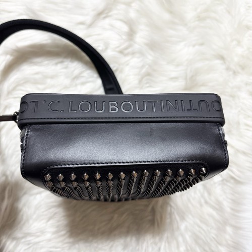Borsa Christian Louboutin in pelle originale ottime condizioni tracolla nera - Foto 7 di 20