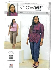 Miss Stretch Knit Top and Jeans 10-18 Know Me by Mimi g ME2002 Sewing Pattern