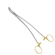 TC Stratte Needle Holder, 9", Curved, Serrated Jaws, Curved Shanks, Premium