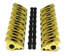 Small Block 350 Sbc Chevy Aluminum Full Roller Rockers Arms Kit 1.6 Ratio 38