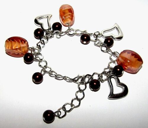 Huge choice yellow gold brown bracelets amber charm bead shell shamballa UK - Picture 23 of 62