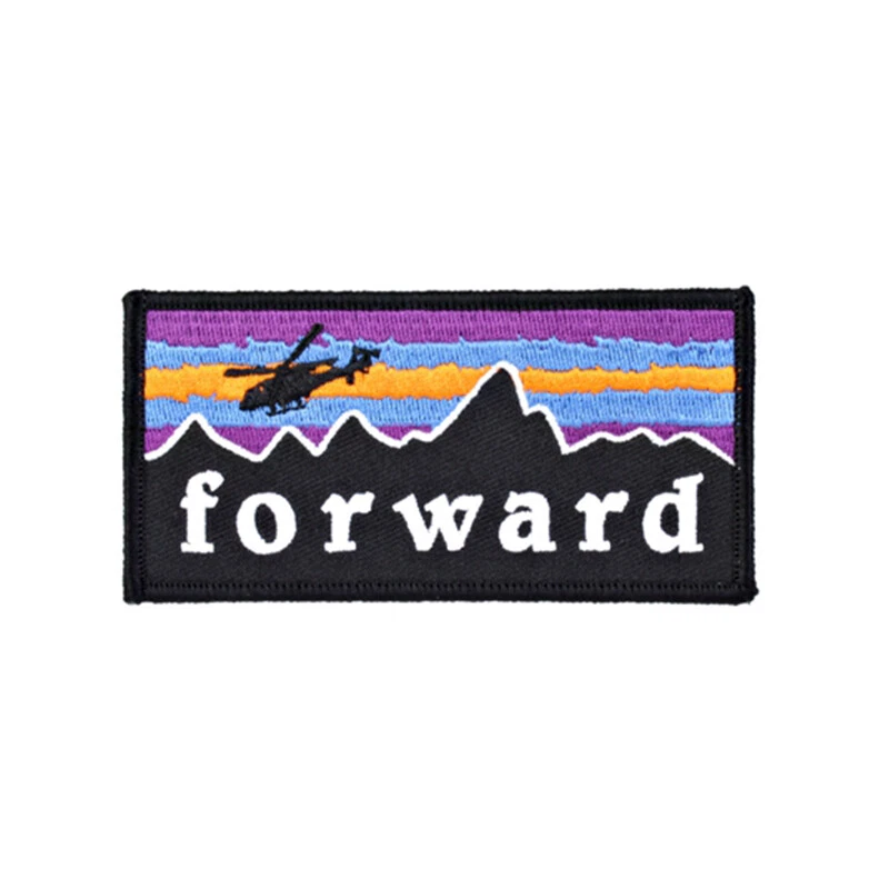 Pew Tactical Patch Forward Army Morale Patch Hook Military 11.3x5.6cm Wargame  - Image 2 of 4