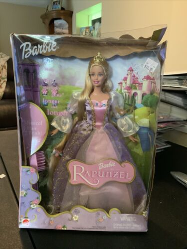 Barbie as Rapunzel with Magical Hair Brush and Growing Hair Mattel #55532 - Afbeelding 1 van 2