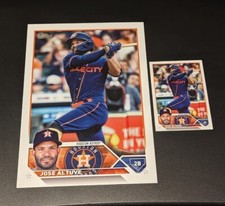 JOSE ALTUVE 2023 Topps Oversized 8 x 5.75 Jumbo Super Box Topper + Base #222