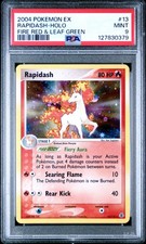 2004 POKEMON EX FIRE RED & LEAF GREEN #13 RAPIDASH-HOLO PSA 9