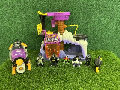 Fisher-Price Imaginext DC Super Friends The Penguin Arctic HQ Playset Lot w/