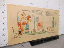 newspaper ad 1969 SPRITE soda bottle giraffe family Mort Walker comic GOLF PUTT