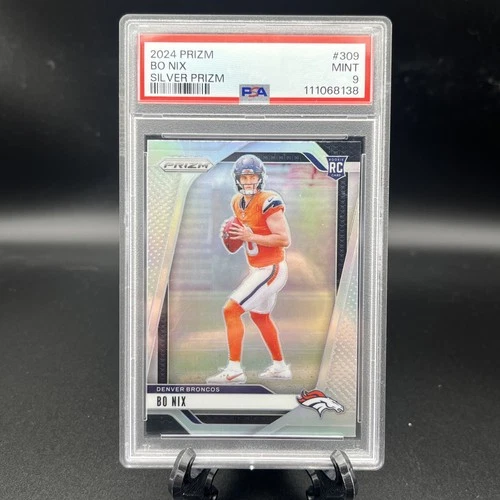 2024 Panini Prizm - Rookies Bo Nix #309 Silver Prizm (RC)
